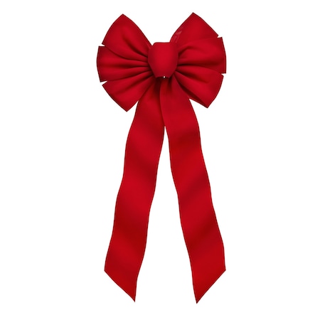 Holiday Trims Holiday Trims Red 7 Loop Christmas Bow 10 in. 7964ACE